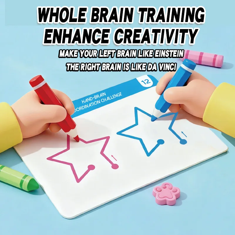 Left and Right Brain Development Thinking Training, Puzzle Toys, and Whole Brain Concentration Exercise for Young Children
Left and Right Brain Development Thinking Training, Puzzle Toys, and Whole Brain Concentration Exercise for Young Children