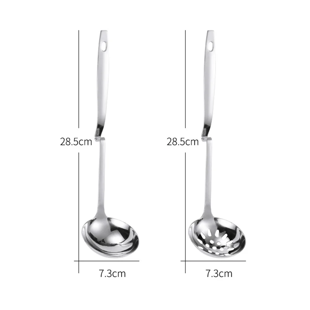 Stainless Steel Soup Ladle Slotted Spoon Set Long Handle S-Hook For Hot Pot Food Serving Home Restaurant Use Kitchen
Stainless Steel Soup Ladle Slotted Spoon Set Long Handle S-Hook For Hot Pot Food Serving Home Restaurant Use Kitchen