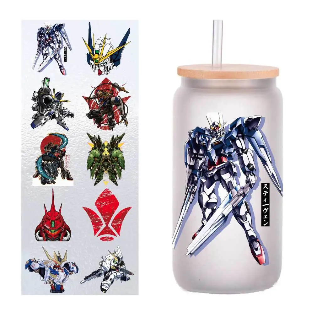 Ten four-inch mobile suit series UV transfer stickers Crystal label Cup stickers customized.
Ten four-inch mobile suit series UV transfer stickers Crystal label Cup stickers customized.