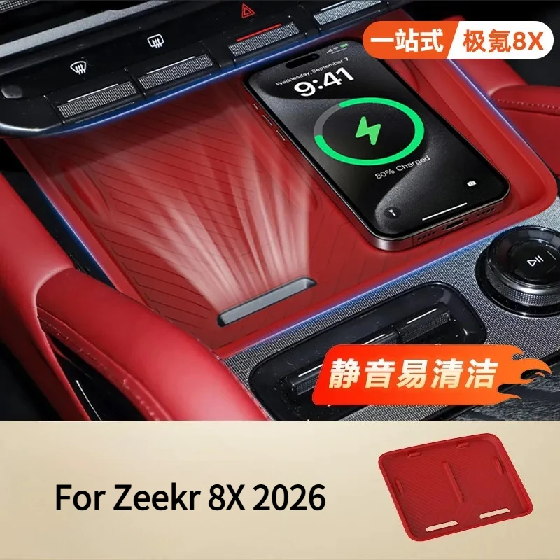 For Zeekr 8X 2026 Center Console Wireless Charging Silicone Protective Mat Anti-Slip Interior Upgrade Accessory
For Zeekr 8X 2026 Center Console Wireless Charging Silicone Protective Mat Anti-Slip Interior Upgrade Accessory