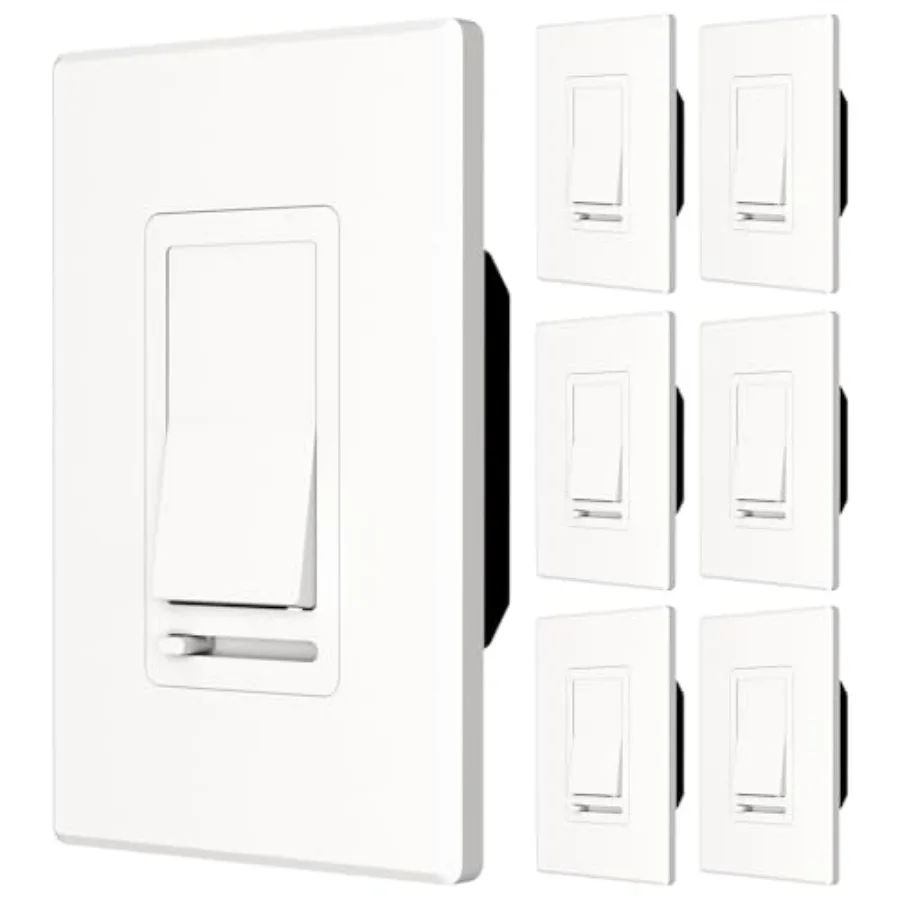 Dimmer Light Switch Single-Pole or 3-Way Slide Dimmer Switches for Led Lights Suitable for 50W Dimmable LED/CFL and 00W Incande
Dimmer Light Switch Single-Pole or 3-Way Slide Dimmer Switches for Led Lights Suitable for 50W Dimmable LED/CFL and 00W Incande