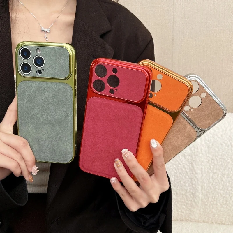 Fashion Solid Color Leather Phone Case For iPhone 17 Pro 16 15 14 Pro Max Back Cover Shockproof Protective Cases For iPhone 16 P
Fashion Solid Color Leather Phone Case For iPhone 17 Pro 16 15 14 Pro Max Back Cover Shockproof Protective Cases For iPhone 16 P
