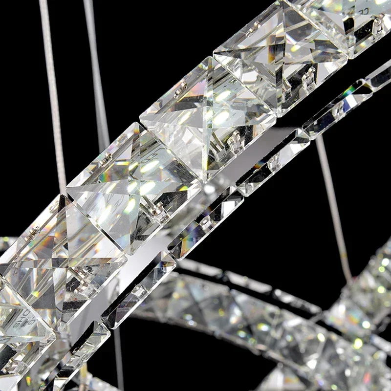 Stock Home LED Crystal Ring Chandelier Light Modern LED Circle Chandelier Lamp Decoration 
Stock Home LED Crystal Ring Chandelier Light Modern LED Circle Chandelier Lamp Decoration