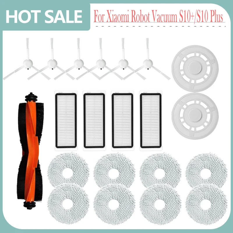 For Xiaomi Robot Vacuum S10 Plus / S10+ / B105 Parts Accessories Main Side Brush Hepa Filter Mop Cloth Replacement
For Xiaomi Robot Vacuum S10 Plus / S10+ / B105 Parts Accessories Main Side Brush Hepa Filter Mop Cloth Replacement