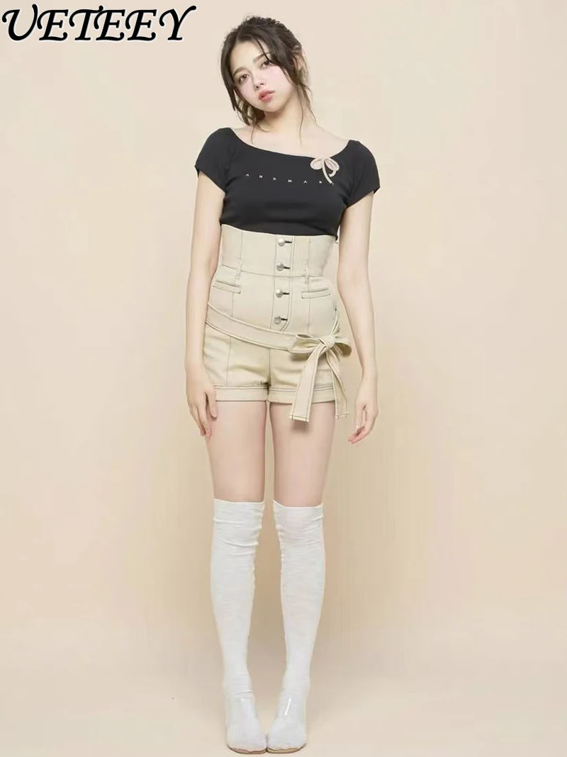 Japanese Style Summer New Bowknot Embroidery Tie Top Sweet Girls Versatile Pure Desire Style Short Sleeve T-Shirt Tees
Japanese Style Summer New Bowknot Embroidery Tie Top Sweet Girls Versatile Pure Desire Style Short Sleeve T-Shirt Tees