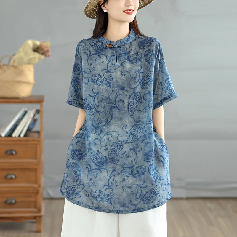 plus Size Summer New Style T-Shirt Fashionable Belly Cover Vintage Print Midi Sleeve Base Shirt Women's Casual Comfortable Top
plus Size Summer New Style T-Shirt Fashionable Belly Cover Vintage Print Midi Sleeve Base Shirt Women's Casual Comfortable Top