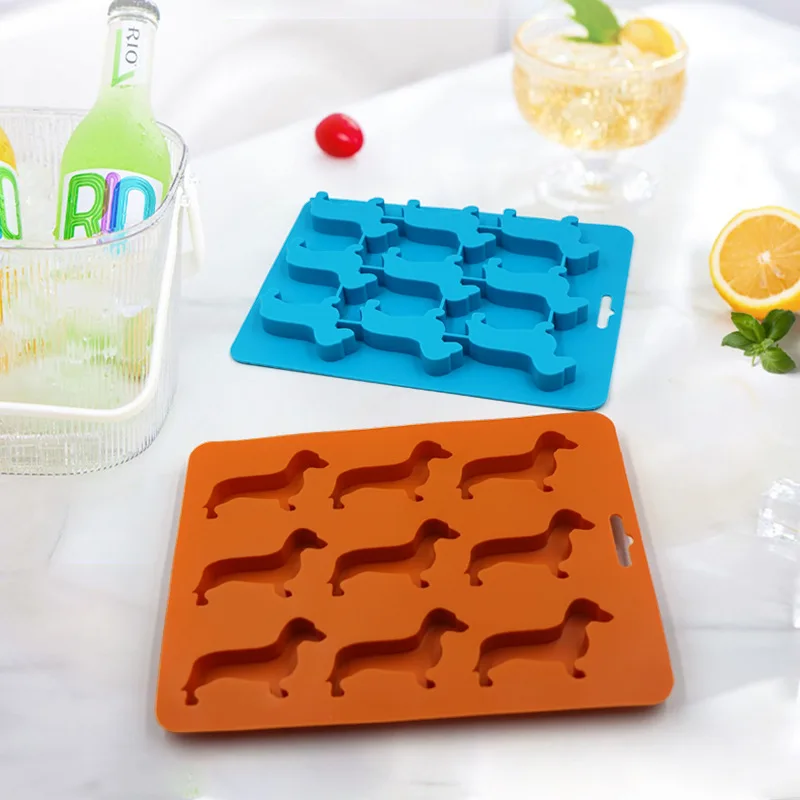 Ice Tray Food Grade Flexible Heat-Resistant 9 Cavities Ice-making Super Soft Dachshund Dog Shaped Ice Tray Dessert Mold
Ice Tray Food Grade Flexible Heat-Resistant 9 Cavities Ice-making Super Soft Dachshund Dog Shaped Ice Tray Dessert Mold