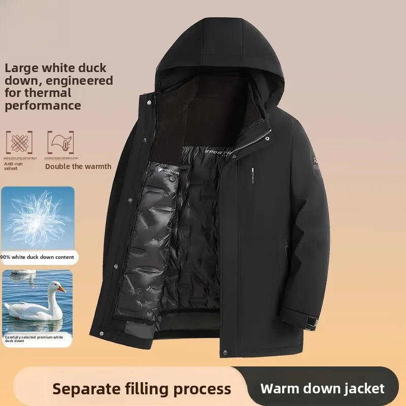 Pierre Cardin Роскошный мужской пуховик Jaet White Du Feather Теплый повседневный съемный внутренний жилет Busin Повседневная верхняя одежда
Pierre Cardin Роскошный мужской пуховик Jaet White Du Feather Теплый повседневный съемный внутренний жилет Busin Повседневная верхняя одежда