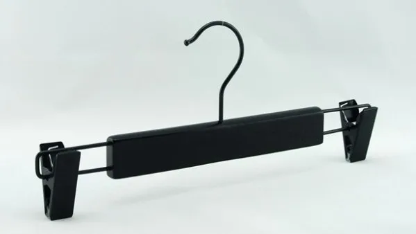 33cm Black Wooden Hanger with Clips for Bottom, Pants Hanger (20 pieces/ lot)
33cm Black Wooden Hanger with Clips for Bottom, Pants Hanger (20 pieces/ lot)