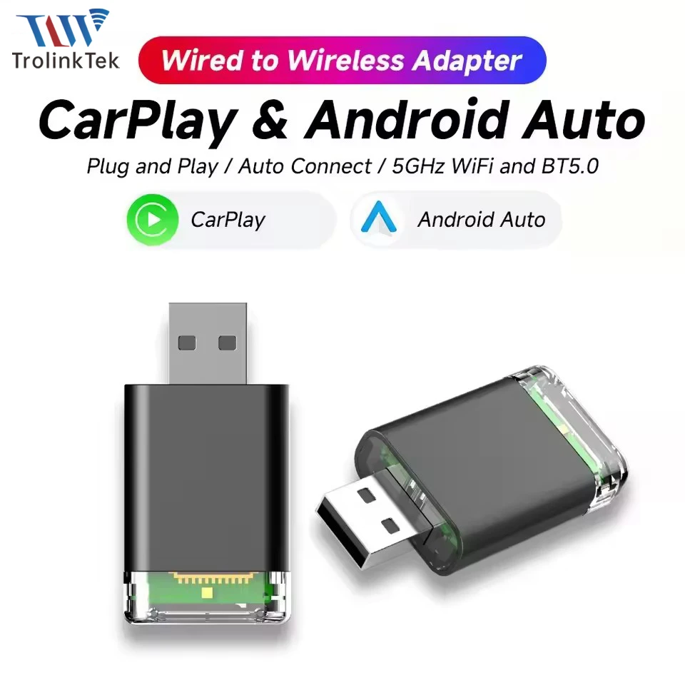 2-в-1 проводной-беспроводной адаптер CarPlay Android Auto Wireless Dongle Wi-Fi6 5,8G Auto Connect Box для автомобиля с проводным CarPlay
2-в-1 проводной-беспроводной адаптер CarPlay Android Auto Wireless Dongle Wi-Fi6 5,8G Auto Connect Box для автомобиля с проводным CarPlay