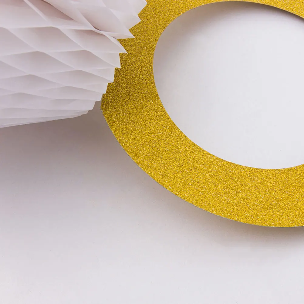 2Pcs Ring Paper Honeycomb Hanging Decor Golden Elegant Wedding Party Ornament for Proposal Room Decoration Photo Prop
2Pcs Ring Paper Honeycomb Hanging Decor Golden Elegant Wedding Party Ornament for Proposal Room Decoration Photo Prop