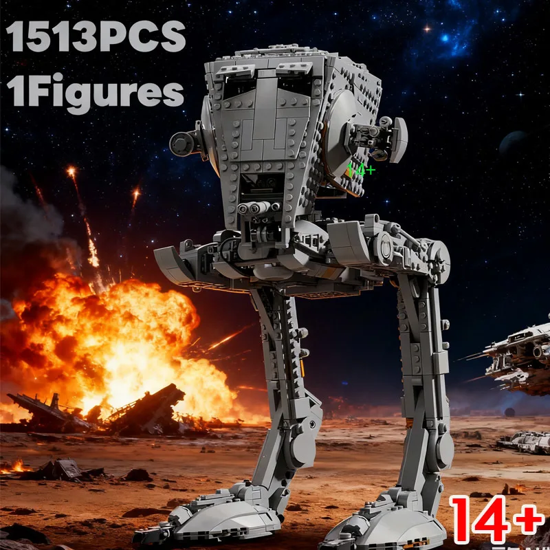 1513pcs Hot Toy AT ST Transport Walker Aircraft 75417 Robot Building Block Puzzle Model For Holiday Birthday Christmas Gifts
1513pcs Hot Toy AT ST Transport Walker Aircraft 75417 Robot Building Block Puzzle Model For Holiday Birthday Christmas Gifts