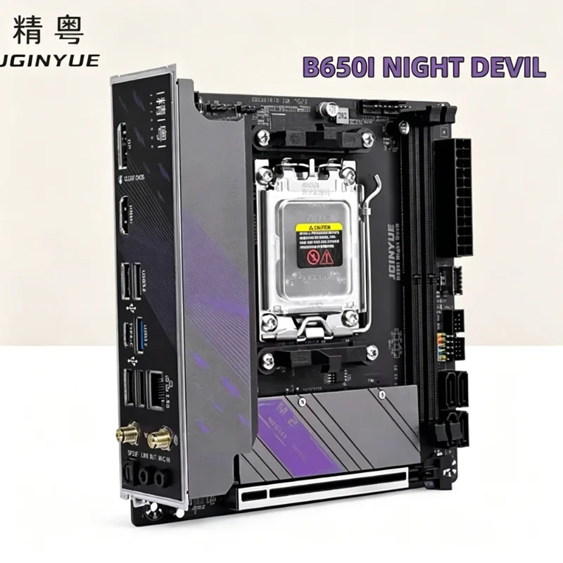 JGINYUE B650i Night Devil Gaming ITX Motherboard, AM5 Platform, Ryzen 7000 Series Supported, DDR5 6000MHz Dual Channel RAM Set
JGINYUE B650i Night Devil Gaming ITX Motherboard, AM5 Platform, Ryzen 7000 Series Supported, DDR5 6000MHz Dual Channel RAM Set