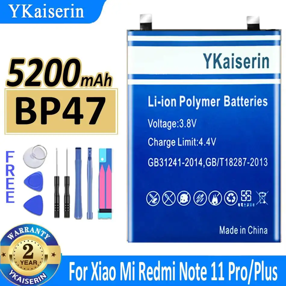 Mobile Phone Battery For Xiaomi Redmi Note 11 Pro Plus Note11 Pro+ 5200mAh BP47 High-Capacity Good Low-Temperature Performance
Mobile Phone Battery For Xiaomi Redmi Note 11 Pro Plus Note11 Pro+ 5200mAh BP47 High-Capacity Good Low-Temperature Performance