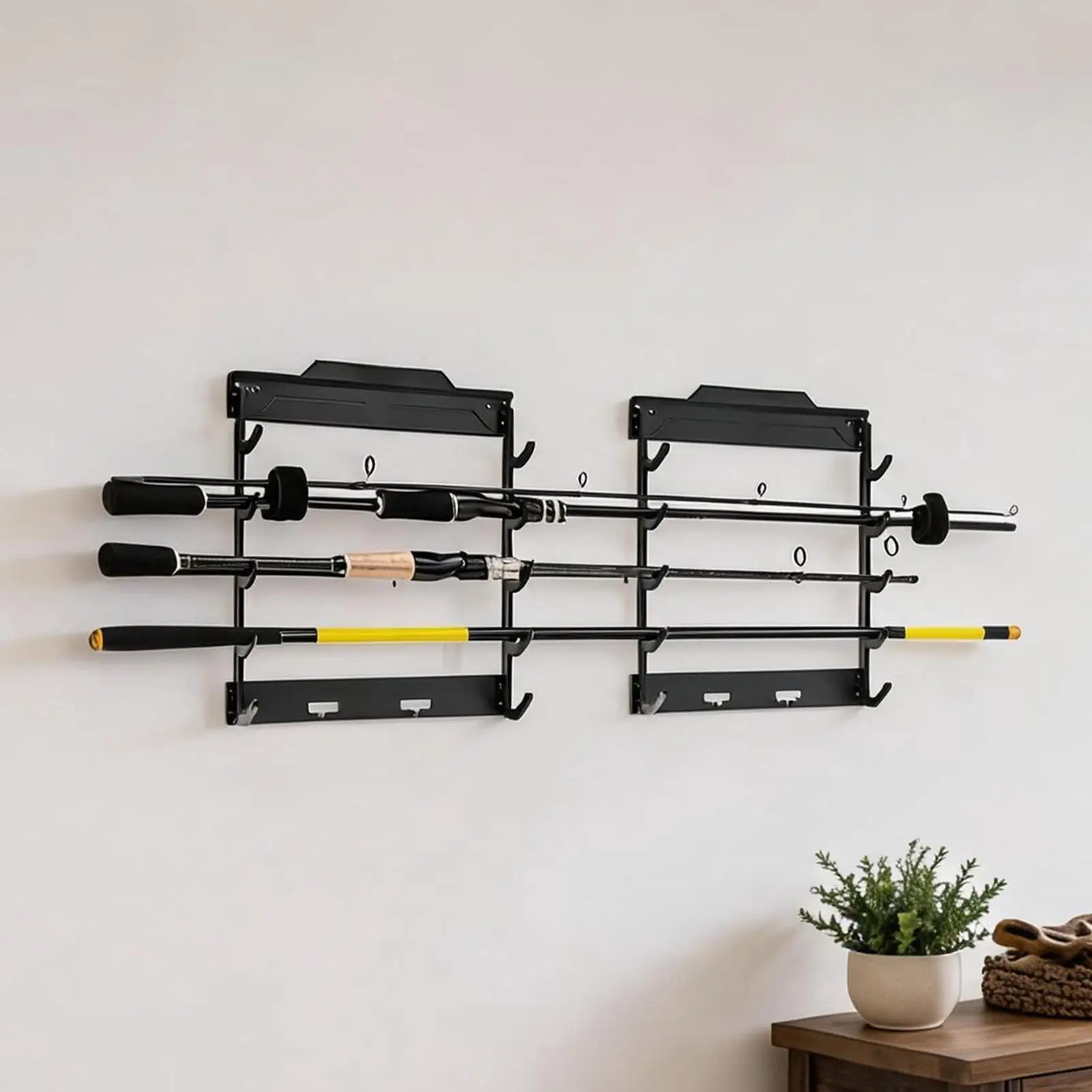 Fishing Rod Rack Wall Mount Horizontal Space-Saving Fishing Rod Storage Rack For Gear Tool Equipment Home Apartment Basement
Fishing Rod Rack Wall Mount Horizontal Space-Saving Fishing Rod Storage Rack For Gear Tool Equipment Home Apartment Basement