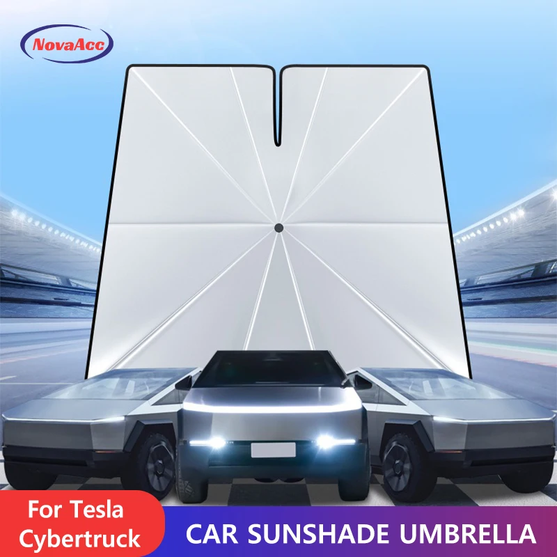 NovaAcc Car Sunshade Umbrella For Tesla Cybertruck Rapid Cooling Umbrella Full Coverage UV - Blocking Thickened Sunshade
NovaAcc Car Sunshade Umbrella For Tesla Cybertruck Rapid Cooling Umbrella Full Coverage UV - Blocking Thickened Sunshade