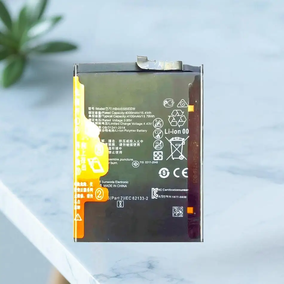 Premium Replacement High Capacity 4100Mah Mobile Phone Battery HB446589EEW For Huawei Honor V30 Pro V30pro 
Premium Replacement High Capacity 4100Mah Mobile Phone Battery HB446589EEW For Huawei Honor V30 Pro V30pro