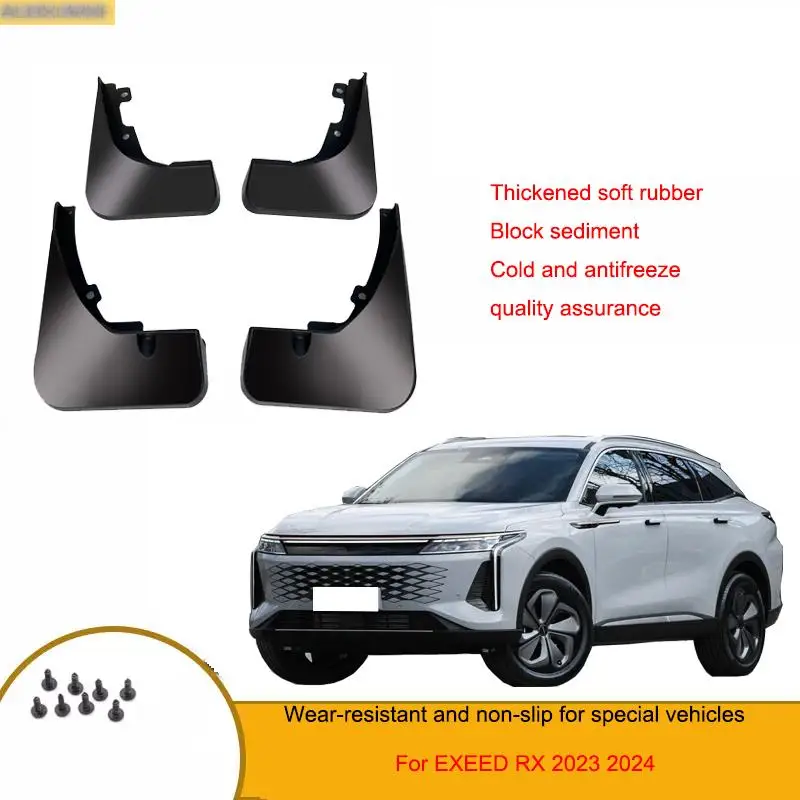 4PCS Mudguards Mud Flap Flaps Splash Guards Fender Protector Cover for EXEED RX C-DM Recharge 2023 2024 Car Accessories Auto
4PCS Mudguards Mud Flap Flaps Splash Guards Fender Protector Cover for EXEED RX C-DM Recharge 2023 2024 Car Accessories Auto