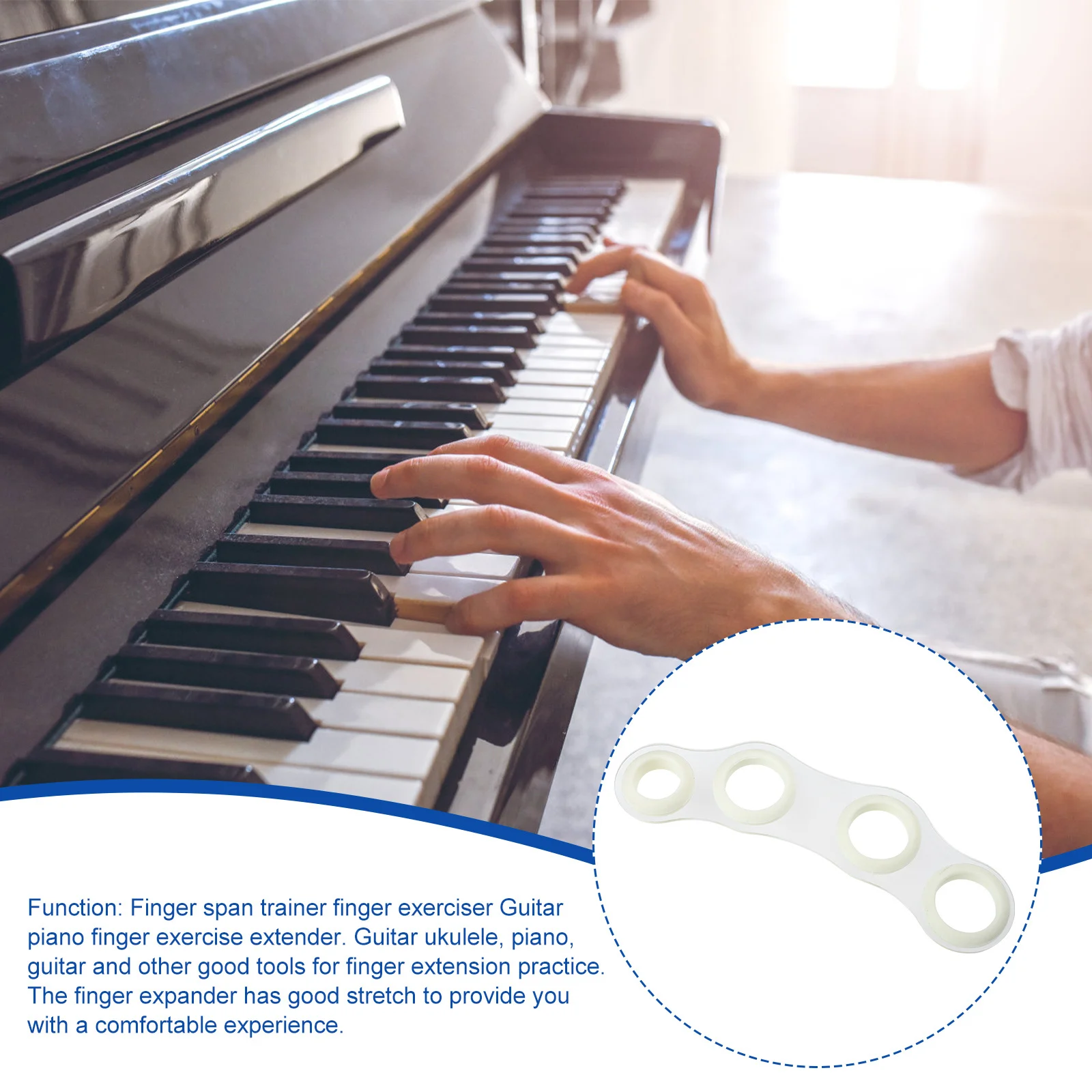 Finger Stretcher Piano Trainer Expander Extension Exerciser Expansion Tool Training Guitar
Finger Stretcher Piano Trainer Expander Extension Exerciser Expansion Tool Training Guitar