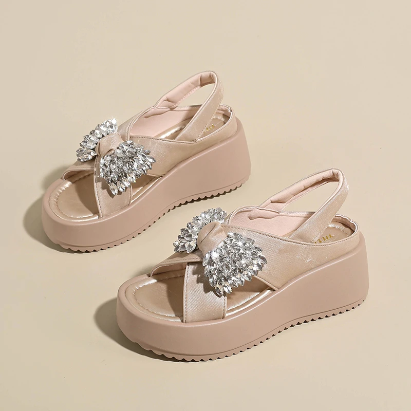 Platform Rhinestone Sandals Women's 2026 New Summer Wear Beautiful Sandals
Platform Rhinestone Sandals Women's 2026 New Summer Wear Beautiful Sandals