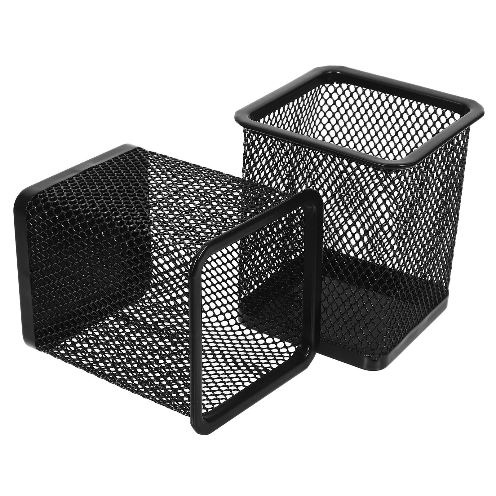 2 Pcs Metal Hollow Pen Holder Silver Mesh Pot Square Pencil Desktop Oragnizer Wire Container for Cup Office Accessories
2 Pcs Metal Hollow Pen Holder Silver Mesh Pot Square Pencil Desktop Oragnizer Wire Container for Cup Office Accessories