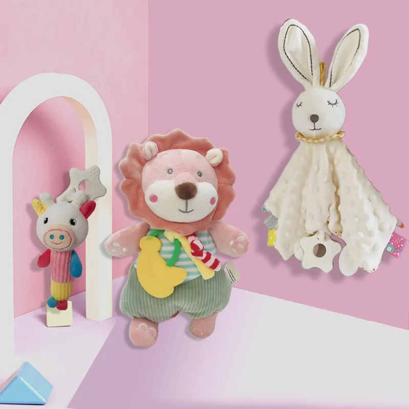 Baby soothing towel Doudou label can be imported Sleeping doll Baby early education soothing doll Cartoon doll
Baby soothing towel Doudou label can be imported Sleeping doll Baby early education soothing doll Cartoon doll