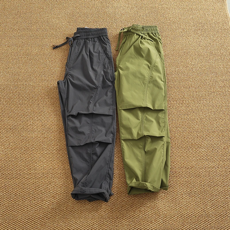 Spring and summer quick dry boys draw rope casual sports pants loose straight leg assault hiking pants
Spring and summer quick dry boys draw rope casual sports pants loose straight leg assault hiking pants