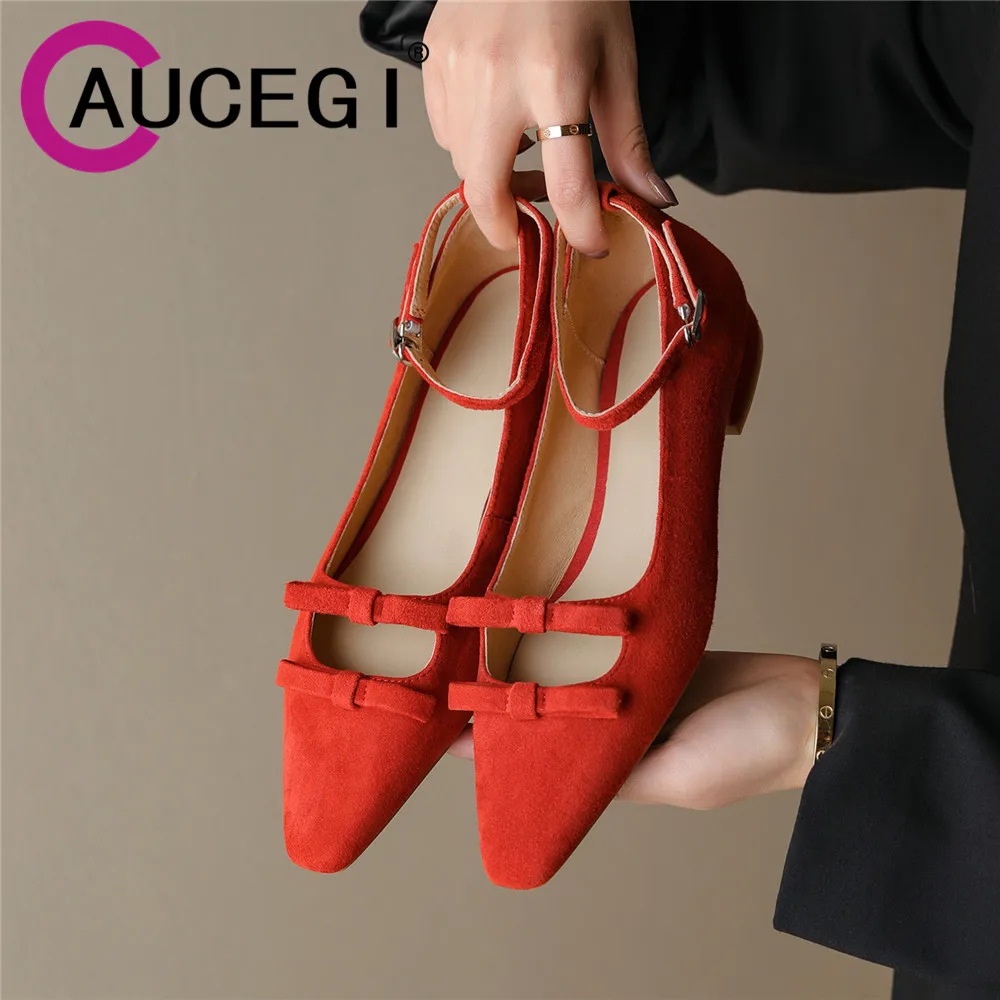 Aucegi Kid Suede Shallow Fashion Square Toe Pumps Convenient Chunky Heels Buckle Straps Summer Butterfly-knot Dress Party Shoes
Aucegi Kid Suede Shallow Fashion Square Toe Pumps Convenient Chunky Heels Buckle Straps Summer Butterfly-knot Dress Party Shoes