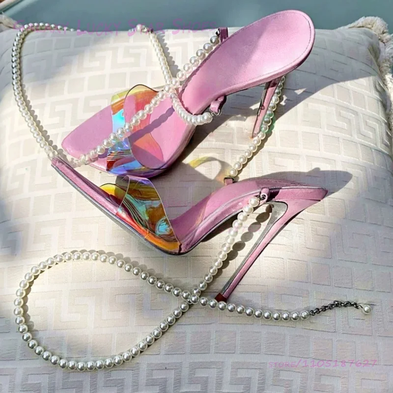 Colorful Pearl-Studded Sequins Pink Heels Cute Pointed Open Design Leather Slingback Ankle Strap Crisscross Low-Cut Women Shoes
Colorful Pearl-Studded Sequins Pink Heels Cute Pointed Open Design Leather Slingback Ankle Strap Crisscross Low-Cut Women Shoes