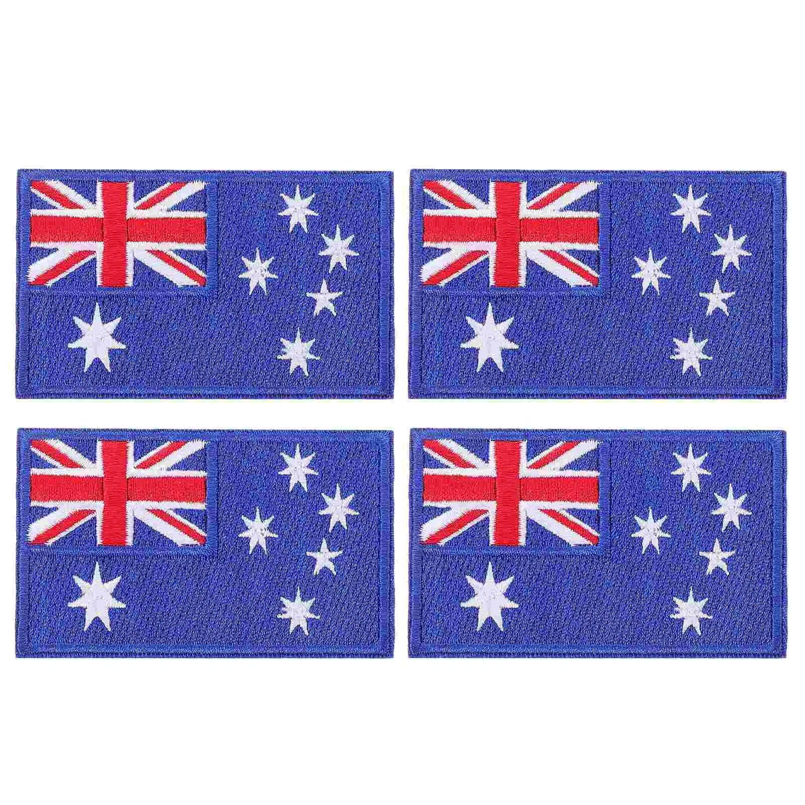 4pcs Australia Badge Embroidered Patch Fastener Backing Australia Flag Patch Sew On Flag Embroidered Patches For Backpack Iron O
4pcs Australia Badge Embroidered Patch Fastener Backing Australia Flag Patch Sew On Flag Embroidered Patches For Backpack Iron O