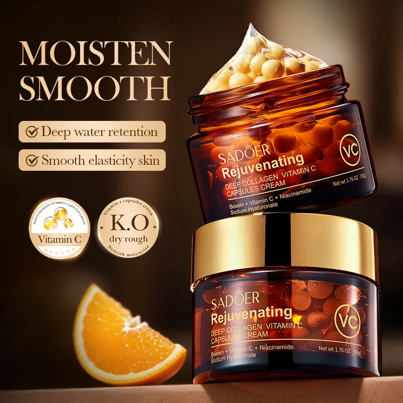 Deep Vitamin C Capsule Cream Acne Removing, Yellowing, Anti wrinkle, Anti aging, Firming and Moisturizing face cream for Women
Deep Vitamin C Capsule Cream Acne Removing, Yellowing, Anti wrinkle, Anti aging, Firming and Moisturizing face cream for Women