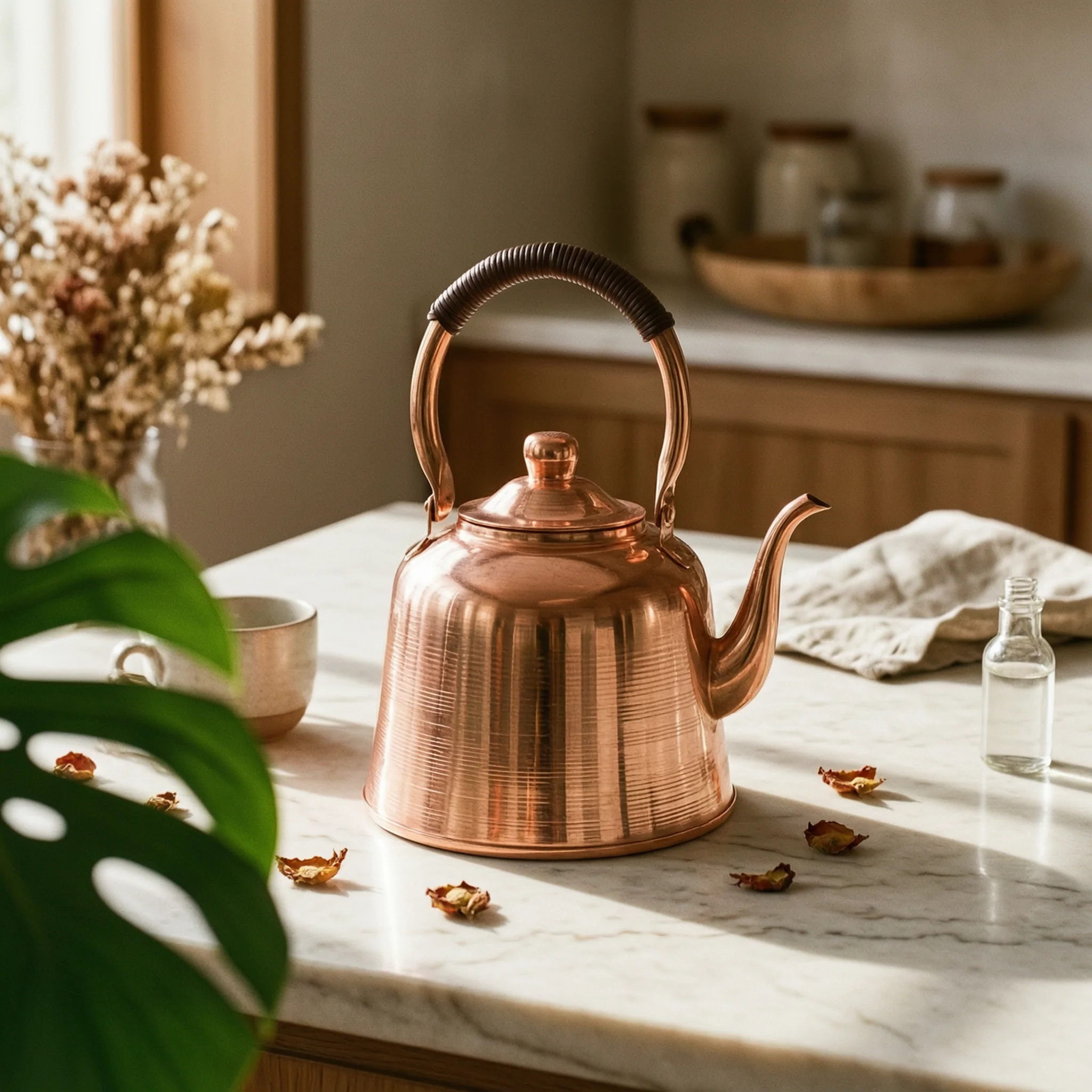 Stovetop Copper Teapot Heat-Resistant Handle Copper Stovetop Kettle Gas Cooktop Teapot Fast Boiling Kitchenware Shiny Finish
Stovetop Copper Teapot Heat-Resistant Handle Copper Stovetop Kettle Gas Cooktop Teapot Fast Boiling Kitchenware Shiny Finish