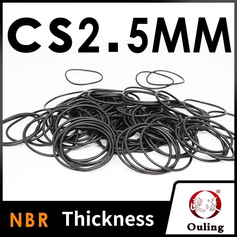 Thickness CS2.5mm Black NBR Nitrile Rubber O-rings Seals Gasket Washer temperature resistant wear-resistant oring
Thickness CS2.5mm Black NBR Nitrile Rubber O-rings Seals Gasket Washer temperature resistant wear-resistant oring