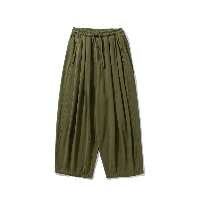 Linen Pants Men's Summer Thin Chinese Style Long Pants Casual Loose Size Cotton Linen Harlan Wide Leg Pants
Linen Pants Men's Summer Thin Chinese Style Long Pants Casual Loose Size Cotton Linen Harlan Wide Leg Pants