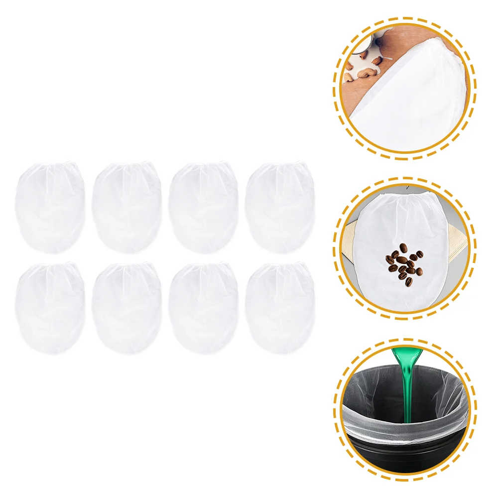 8 Pcs Paint Filter Bag Residue Preservation Elastic Opening Strainer for Liquid Delicate Mesh Fine Polyester (polyester)
8 Pcs Paint Filter Bag Residue Preservation Elastic Opening Strainer for Liquid Delicate Mesh Fine Polyester (polyester)