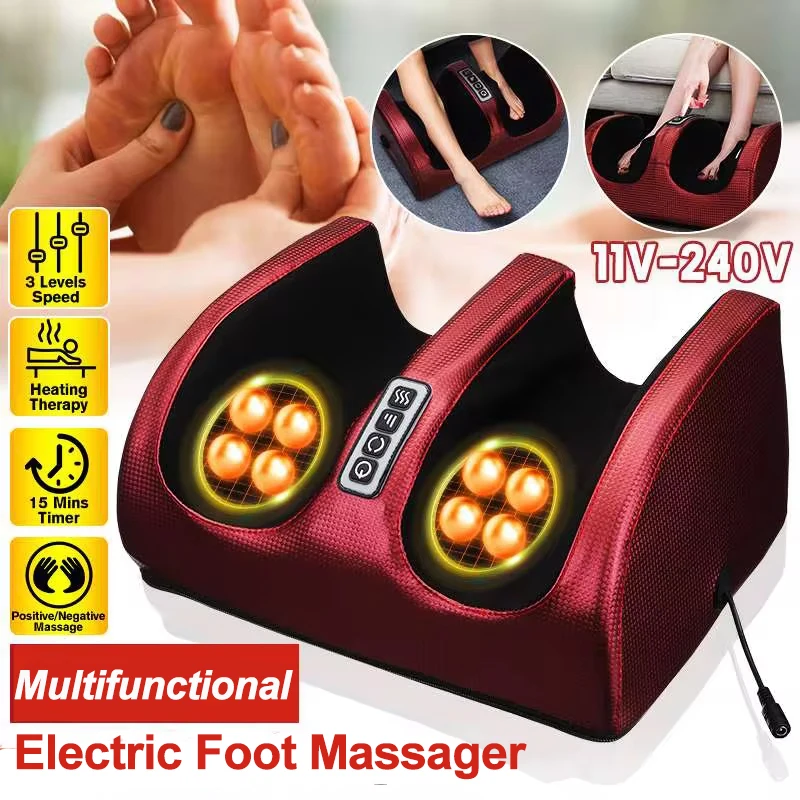 Infrared Heating Electric Foot Massage Shiatsu Relax Body Massager Heat Deep Muscles Kneading Roller Salud Relaxation Therapy
Infrared Heating Electric Foot Massage Shiatsu Relax Body Massager Heat Deep Muscles Kneading Roller Salud Relaxation Therapy