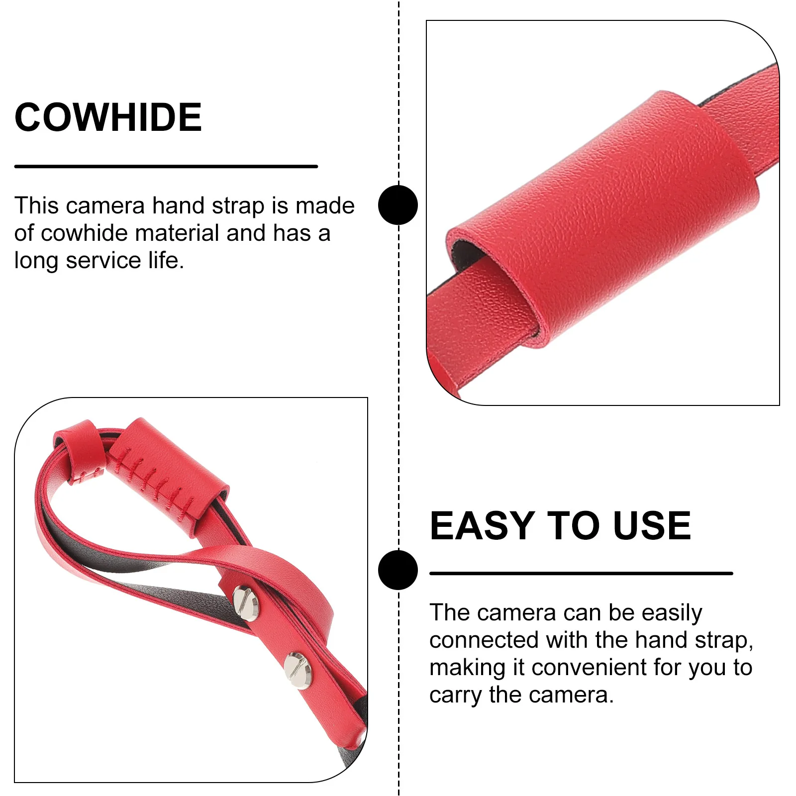 2pcs Camera Wrist Strap Cowhide Digital Wristband Durable Easy Install Floating Lanyard for Cameras Safety Strap
2pcs Camera Wrist Strap Cowhide Digital Wristband Durable Easy Install Floating Lanyard for Cameras Safety Strap