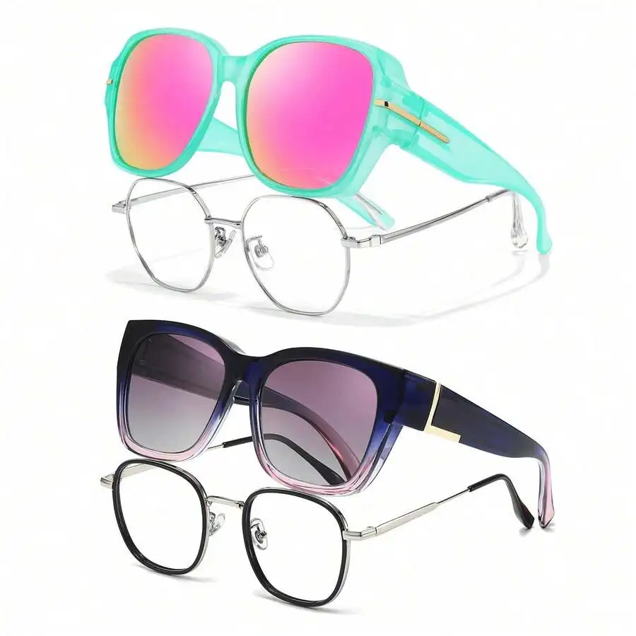 2 Packs Unisex Polarized Fit Over Sunglasses UV400 Protection Wear Over Prescription Glasses Fashion Outdoor Travel Beach
2 Packs Unisex Polarized Fit Over Sunglasses UV400 Protection Wear Over Prescription Glasses Fashion Outdoor Travel Beach