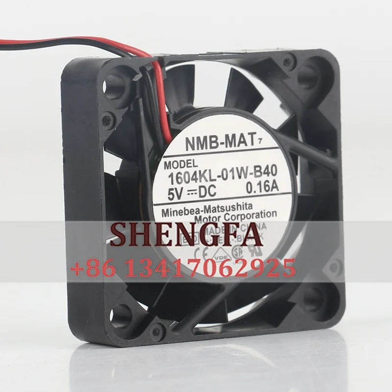 NMB 1604KL-01W-B40 Case Fan 40*40*10mm 5V 0.16A 4CM 4010 Two Wire Double Ball Inverter Cooling Fan
NMB 1604KL-01W-B40 Case Fan 40*40*10mm 5V 0.16A 4CM 4010 Two Wire Double Ball Inverter Cooling Fan