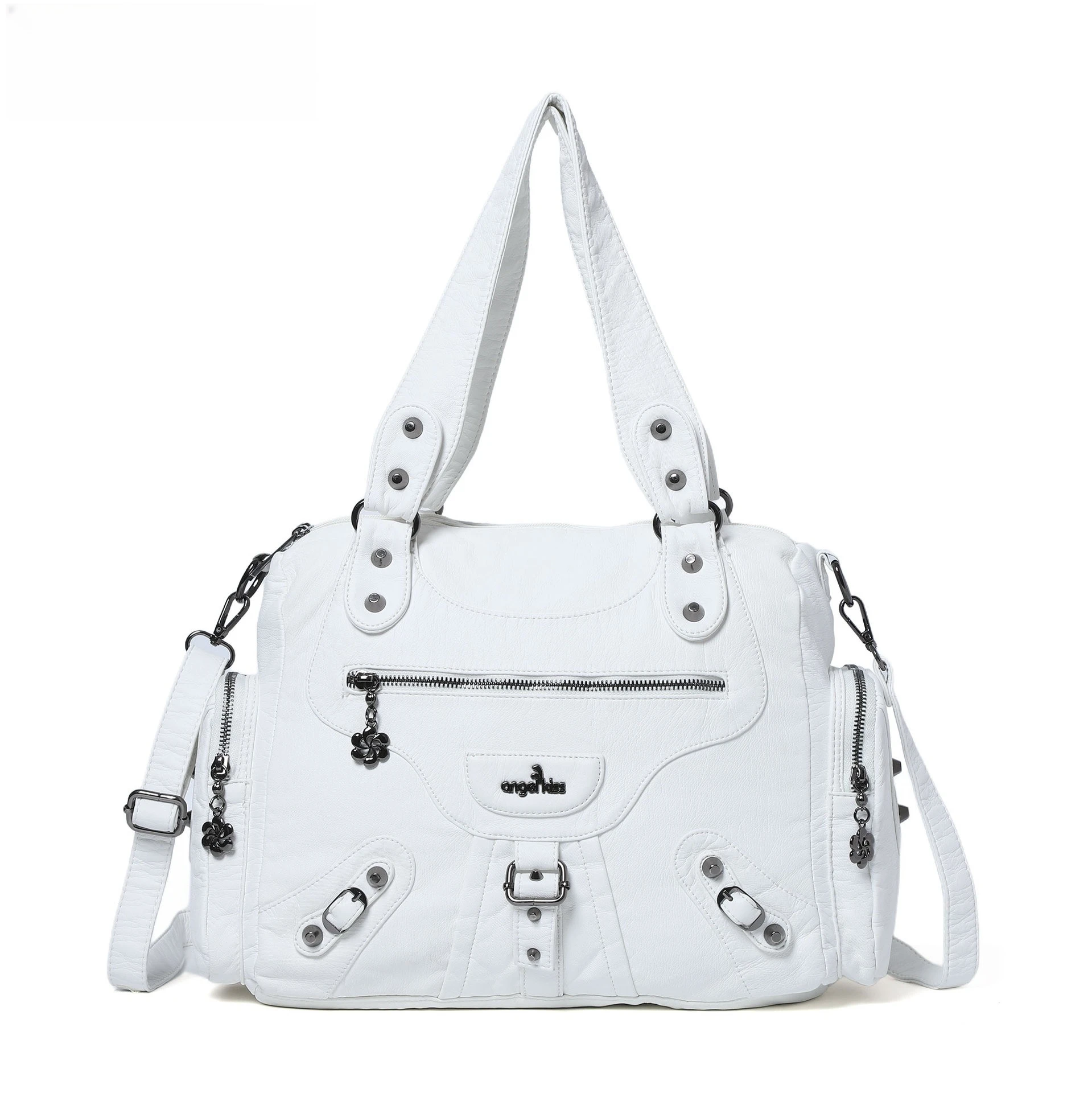 Women Retro Motorcycle Handbags Soft Tote Bag Top-handle Purse Fashion Satchel Multi-Pockets Shoulder Bag Hobos Phone Pack
Women Retro Motorcycle Handbags Soft Tote Bag Top-handle Purse Fashion Satchel Multi-Pockets Shoulder Bag Hobos Phone Pack