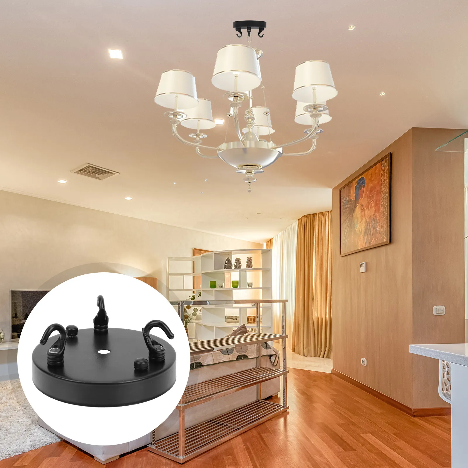 Rust Resistant Vintage Ceiling Plate Light Holder Chandelier Hook for Pendant Lamps Cafe Bar Restaurant Bedroom Decor
Rust Resistant Vintage Ceiling Plate Light Holder Chandelier Hook for Pendant Lamps Cafe Bar Restaurant Bedroom Decor