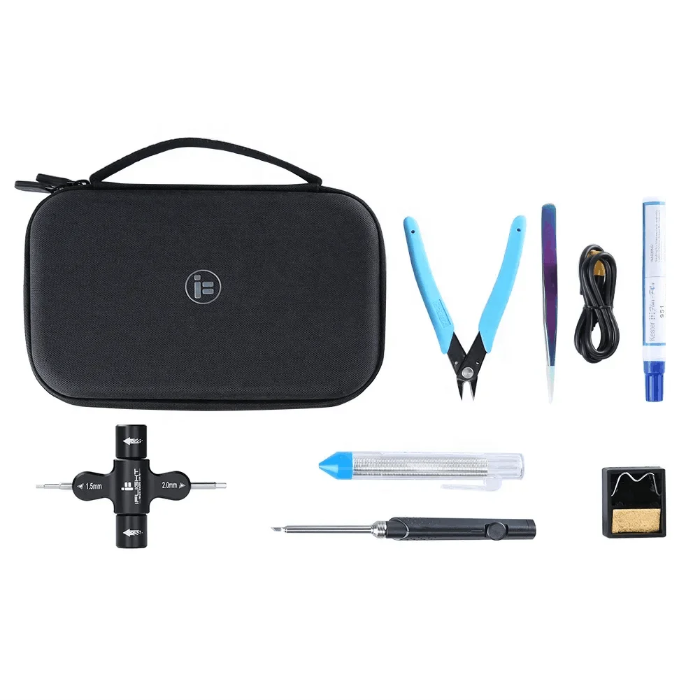 IFlight Metal Tool Storage Bag for RC Car FPV Soldering Iron Kit Wrench Iron Soldering Pen Tin Wire Tweezers Cutting Pliers
IFlight Metal Tool Storage Bag for RC Car FPV Soldering Iron Kit Wrench Iron Soldering Pen Tin Wire Tweezers Cutting Pliers