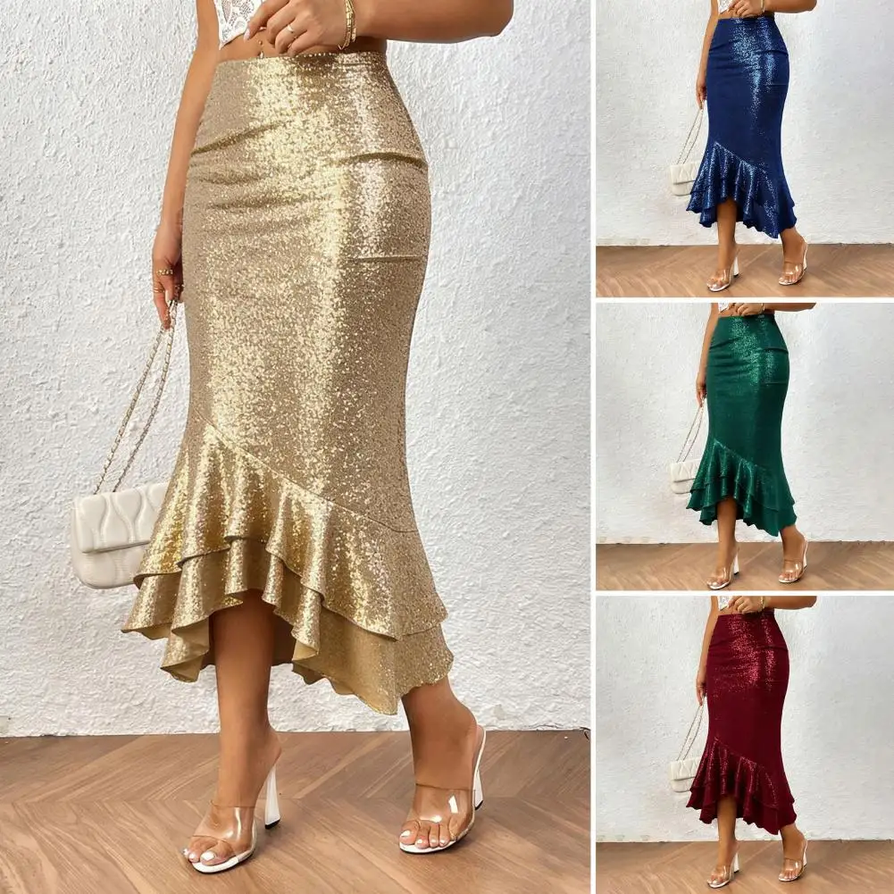 Сексуальная юбка миди для женщин, блестящая, для вечеринок, облегающая, с рюшами, низкой посадкой, однотонная
Сексуальная юбка миди для женщин, блестящая, для вечеринок, облегающая, с рюшами, низкой посадкой, однотонная