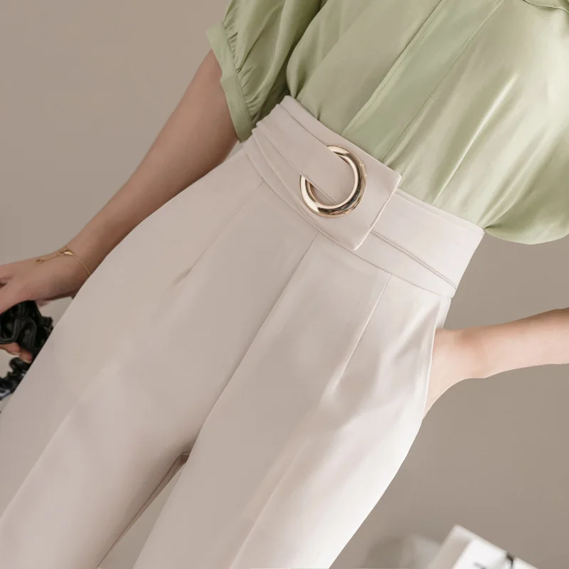 Casual Pants for Women 2020 New Loose Summer Thin Versatile Professional Suit Pants Women's High Waist Drooping Cropped Pants
Casual Pants for Women 2020 New Loose Summer Thin Versatile Professional Suit Pants Women's High Waist Drooping Cropped Pants