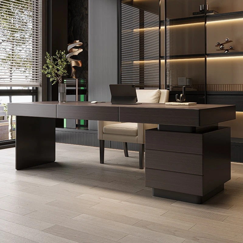 Desk Italian minimalist solid wood desk household high-end light luxury modern minimalist designer study
Desk Italian minimalist solid wood desk household high-end light luxury modern minimalist designer study