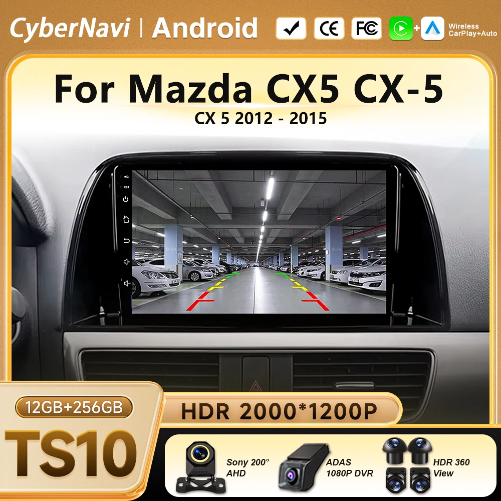 Android 16 Car Radio for Mazda CX5 CX-5 CX 5 2012 - 2015 Carplay head unit Multimedia Player Screen Navigation GPS Video DSP BT
Android 16 Car Radio for Mazda CX5 CX-5 CX 5 2012 - 2015 Carplay head unit Multimedia Player Screen Navigation GPS Video DSP BT