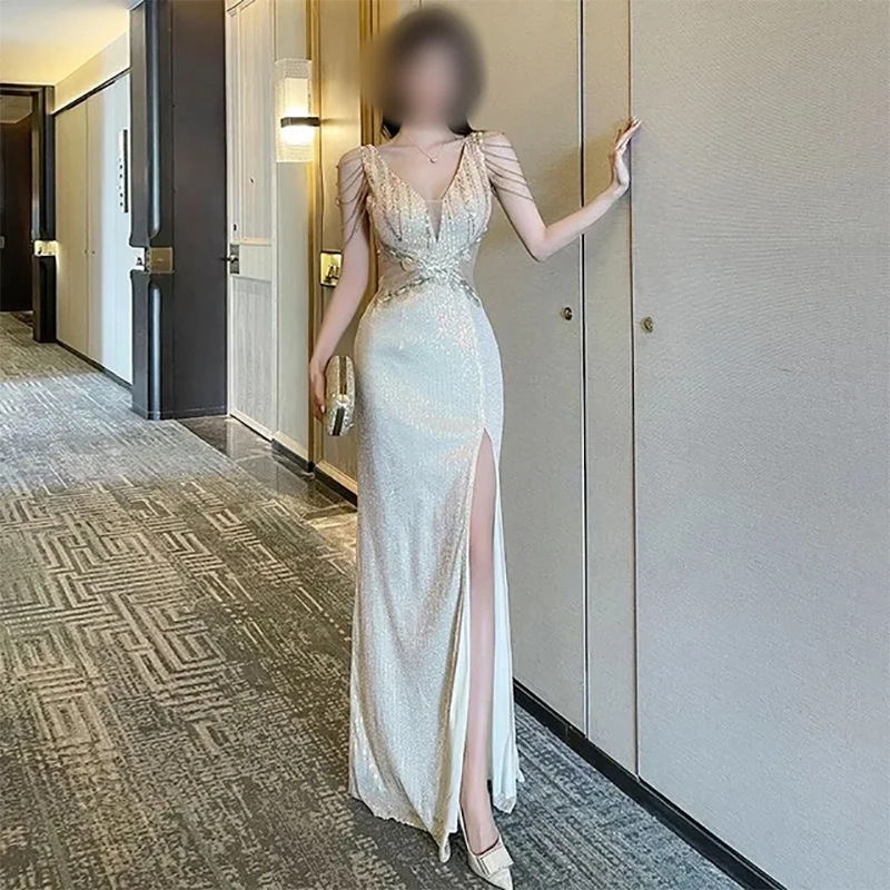Elegant Evening Dresses for Women Tulle Illusion Floor-Length Straight Prom Party Wedding Special Events Gala Dress
Elegant Evening Dresses for Women Tulle Illusion Floor-Length Straight Prom Party Wedding Special Events Gala Dress