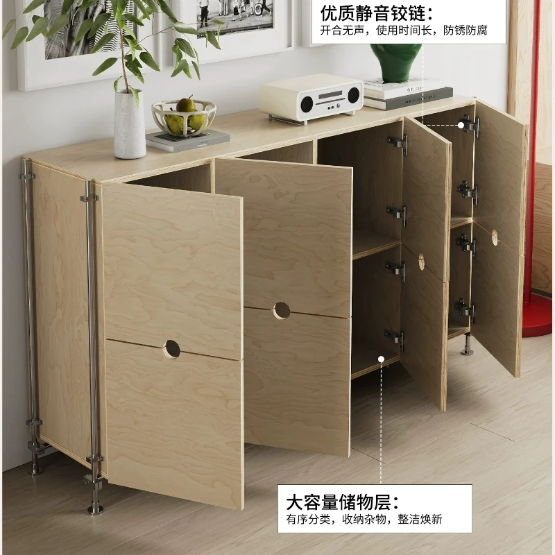 Side cabinet Industrial style Multi-layer marine panel Aluminum profile Living room Wall side cabinet Locker
Side cabinet Industrial style Multi-layer marine panel Aluminum profile Living room Wall side cabinet Locker