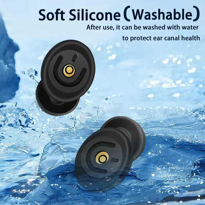 Soft Silicone Noise Filtering Earplugs Hearing Protection Noise Reduction Reusable Earplugs For Concerts Travel Work Sleeping
Soft Silicone Noise Filtering Earplugs Hearing Protection Noise Reduction Reusable Earplugs For Concerts Travel Work Sleeping