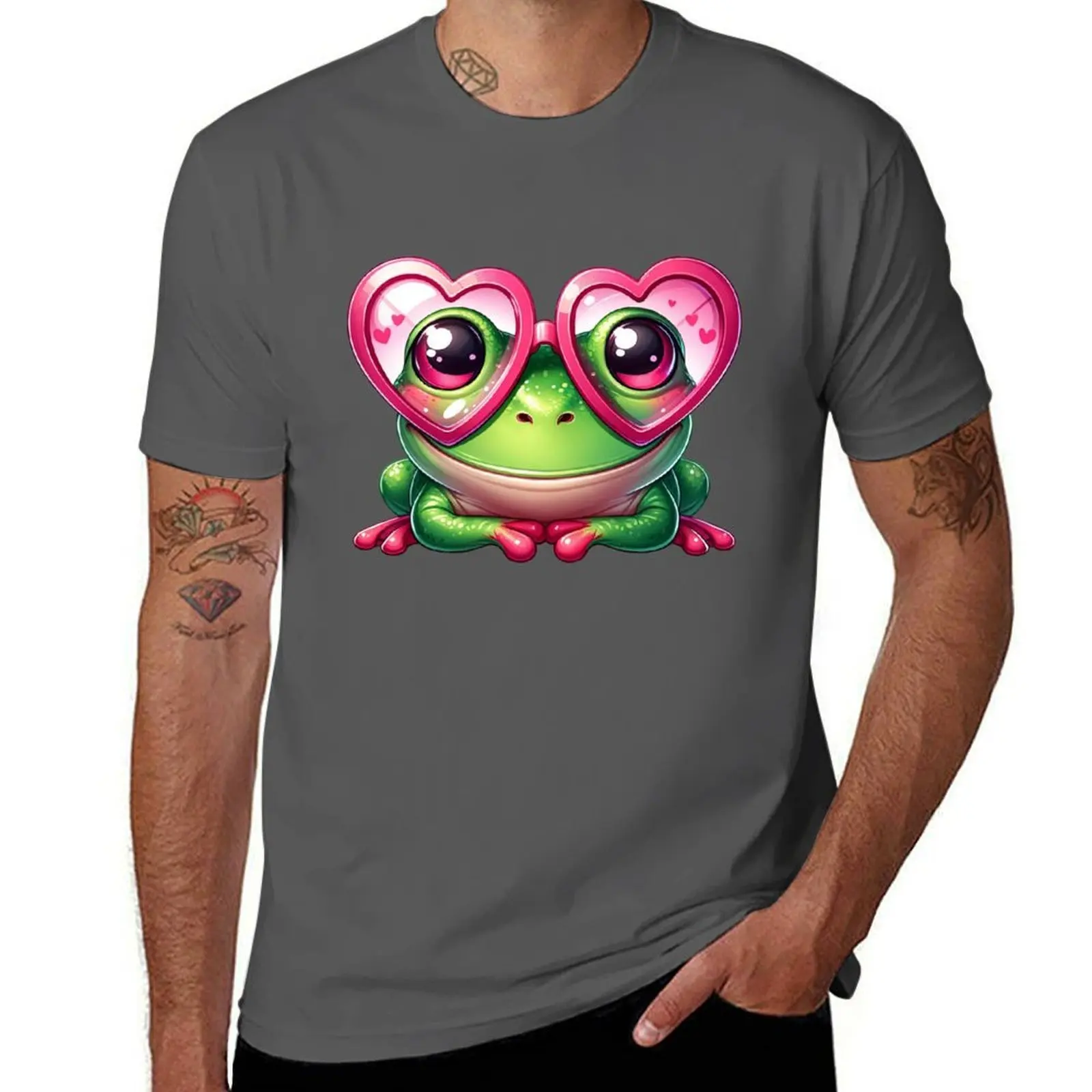 Cute Frog Wearing Pink Heart Glasses on Red T-Shirt Plus Size Comfort Fit Tee
Cute Frog Wearing Pink Heart Glasses on Red T-Shirt Plus Size Comfort Fit Tee